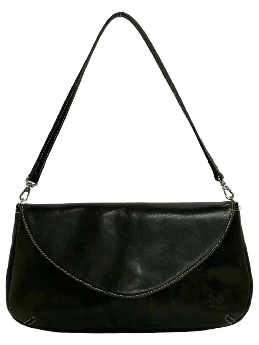 ALBERO Dark Green Leather Handbag